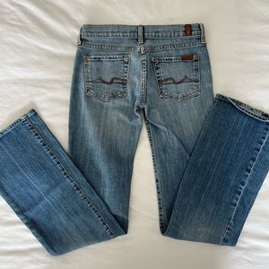 Women’s 7 For All Mankind boot cut jeans, size 25